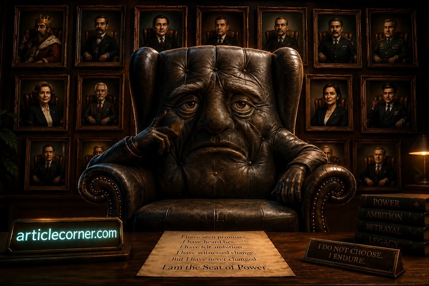 The Seat of Power revealing how authority changes people in a cinematic animated illustration | ArticleCorner