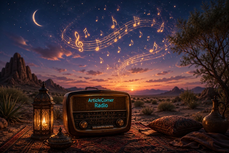 Sufi music is playing on ArticleCorner Radio, accompanied by natural ambient sounds-articlecorner.com