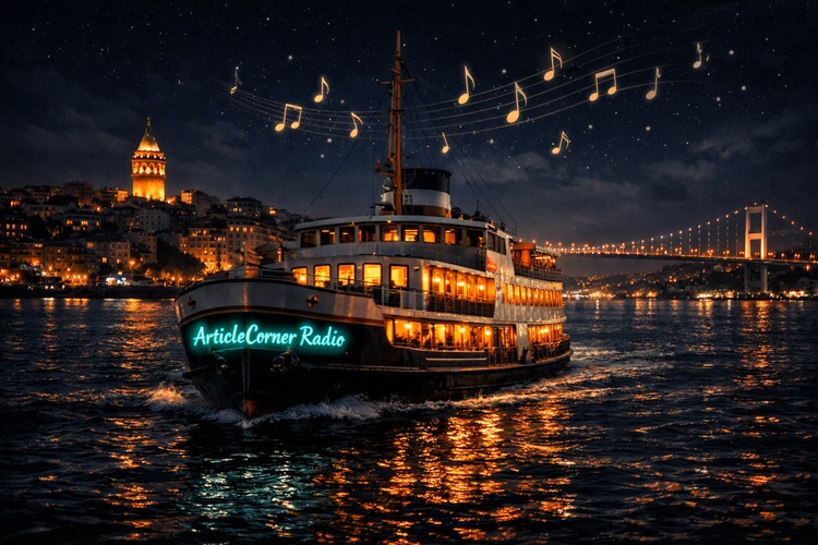 ArticleCorner Radio Turkish Jazz music-As the ferry travels along the Bosphorus, ArticleCorner radio music plays-articlecorner.com